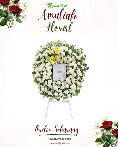 Krans Bunga Duka Cita di Sitamiang Baru